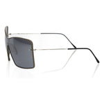 Frankie Morello Black Metallic Fiber Women's Sunglass