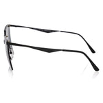 Frankie Morello Black Metallic Fiber Women Sunglasses
