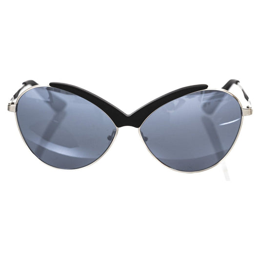 Frankie Morello Black Metallic Sunglass for Women