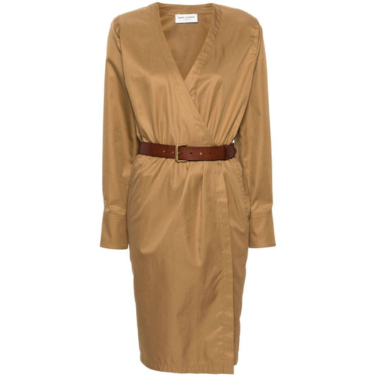 Saint Laurent belted dress 792010Y3A992085