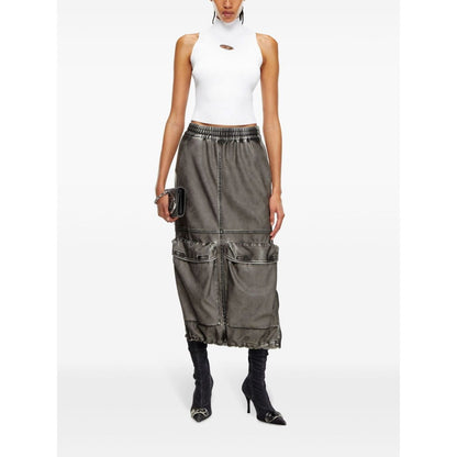 Diesel Ribbed-knit turtleneck top