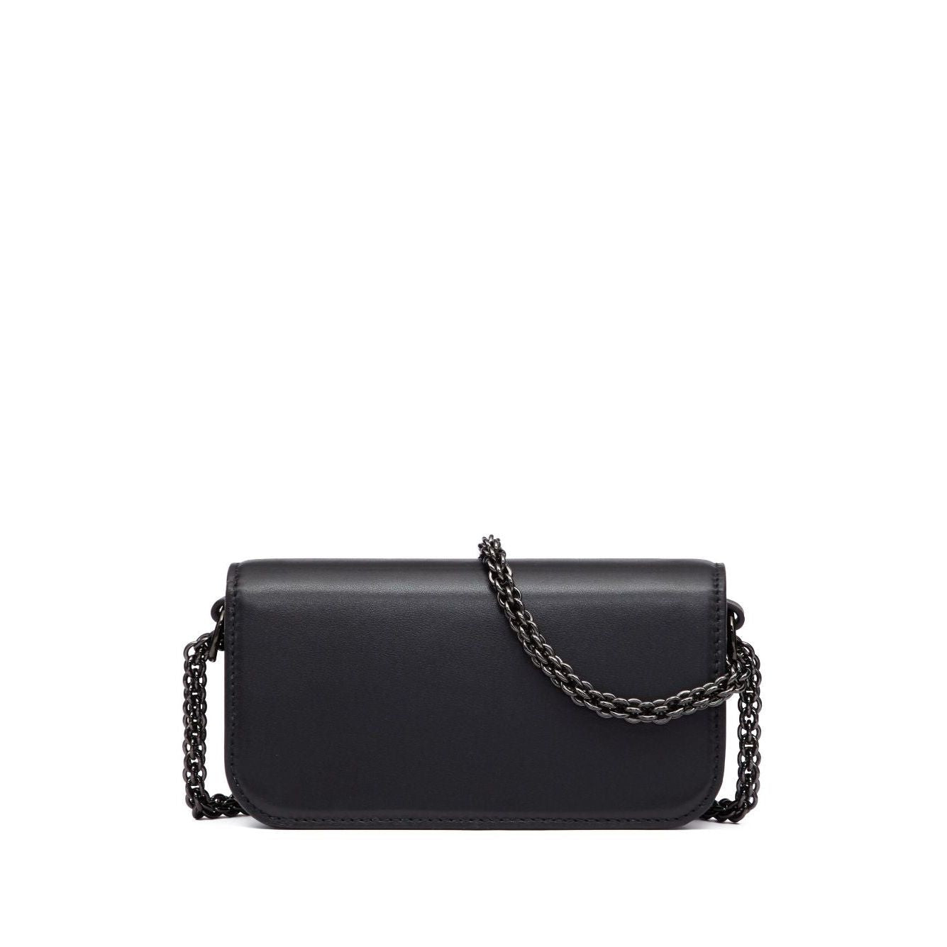 Front view with bag zipped and handles upright.