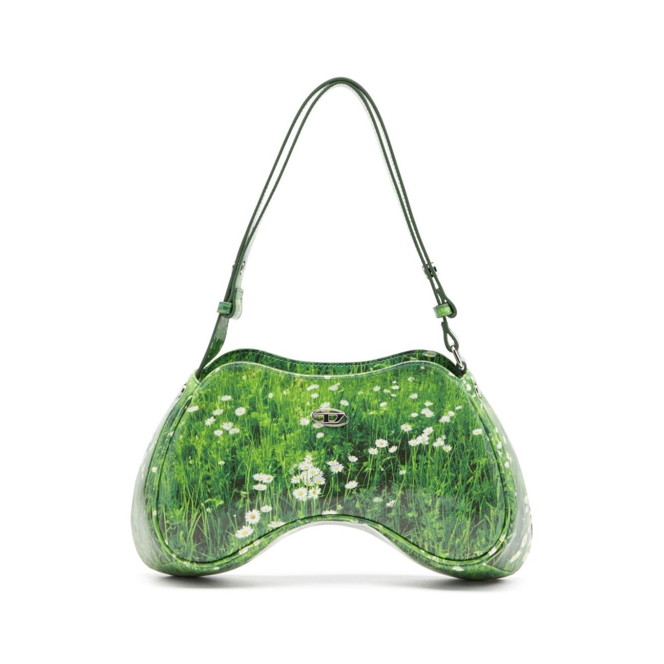 Diesel Play-Glossy shoulder bag with print