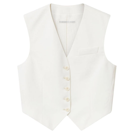 Stella McCartney Cropped Tailored Wool Waistcoat