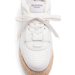 Valentino Garavani Freedots XL Sneaker in Calfskin and Cork