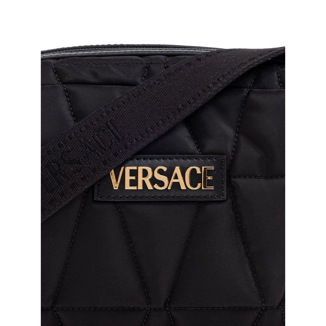 Versace shoulder bag with applied logo Shoulder