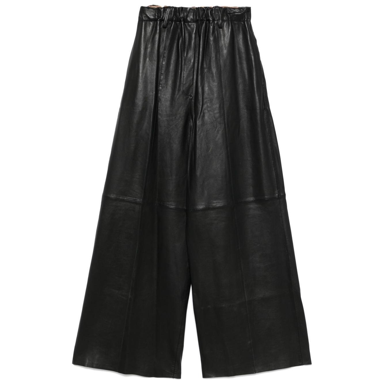 Alysi wide leg leather pants 205110P5040NE-P25