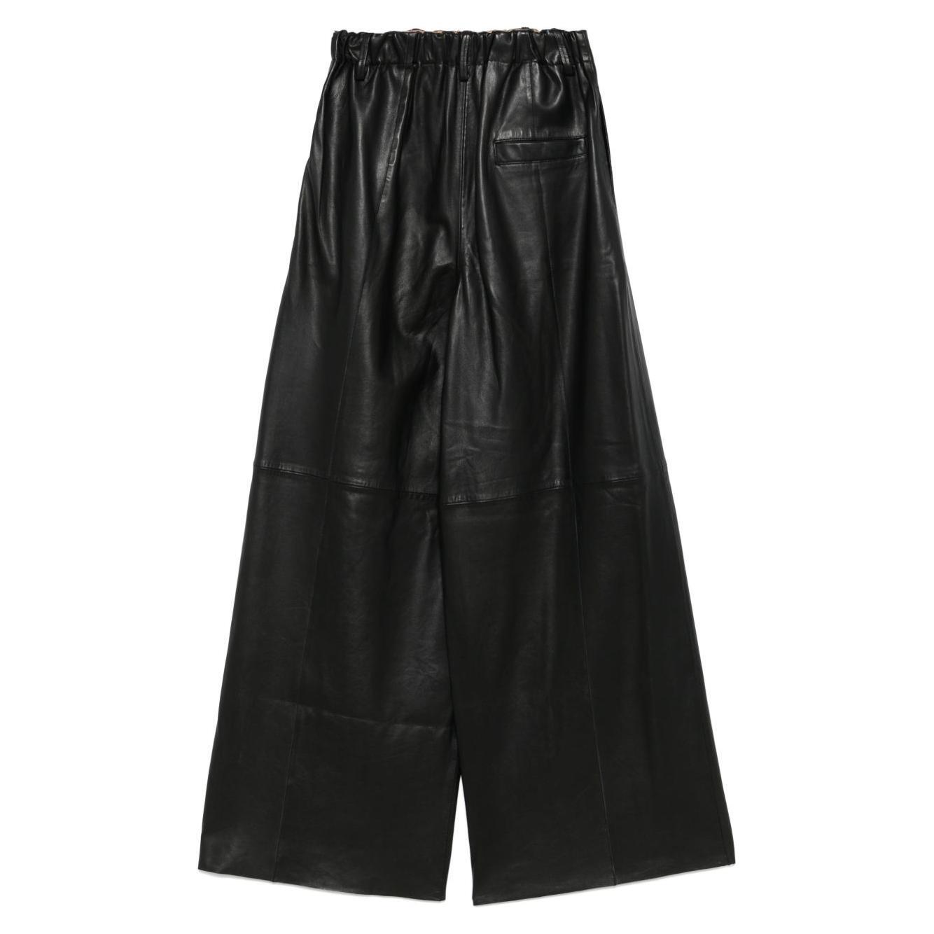 Alysi wide leg leather pants 205110P5040NE-P25