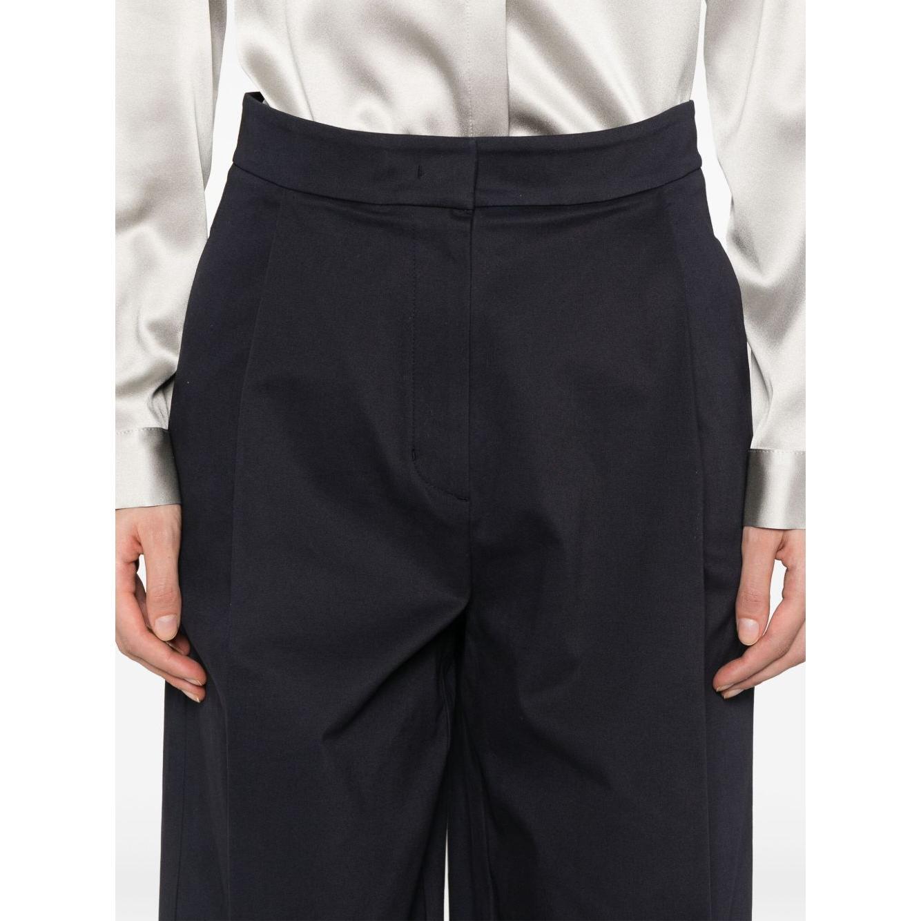 Emporio Armani Cotton Wide Leg Trousers EW000760AF12440UB115-P25