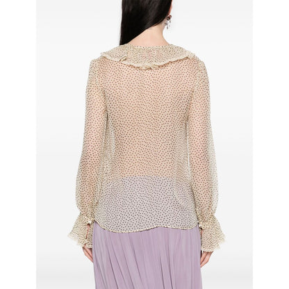 Valentino Plus-de-pois Print Light Georgette Shirt Shirts