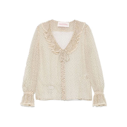 Valentino Plus-de-pois Print Light Georgette Shirt Shirts