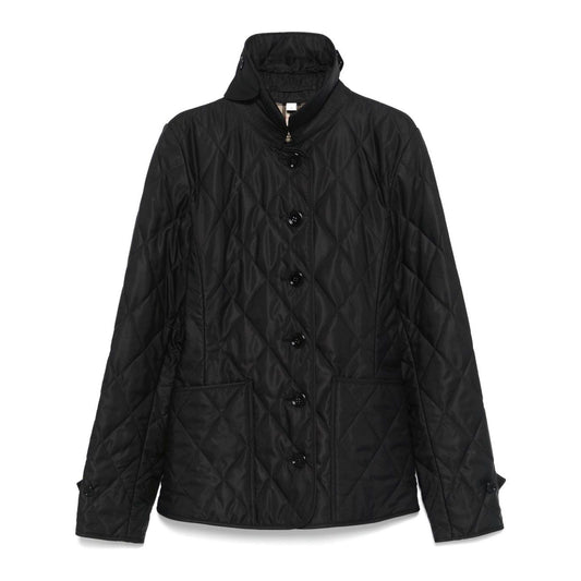 Burberry Tailored jacket with quilted high collar