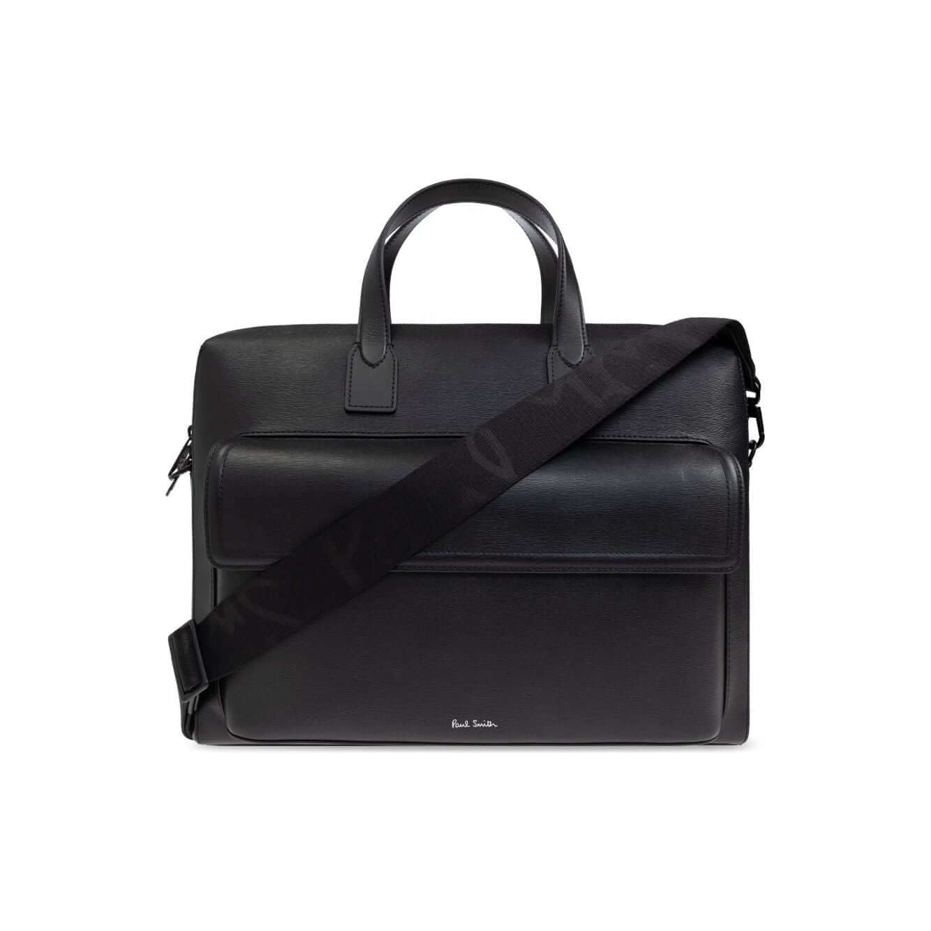 Front view with bag zipped and handles upright.