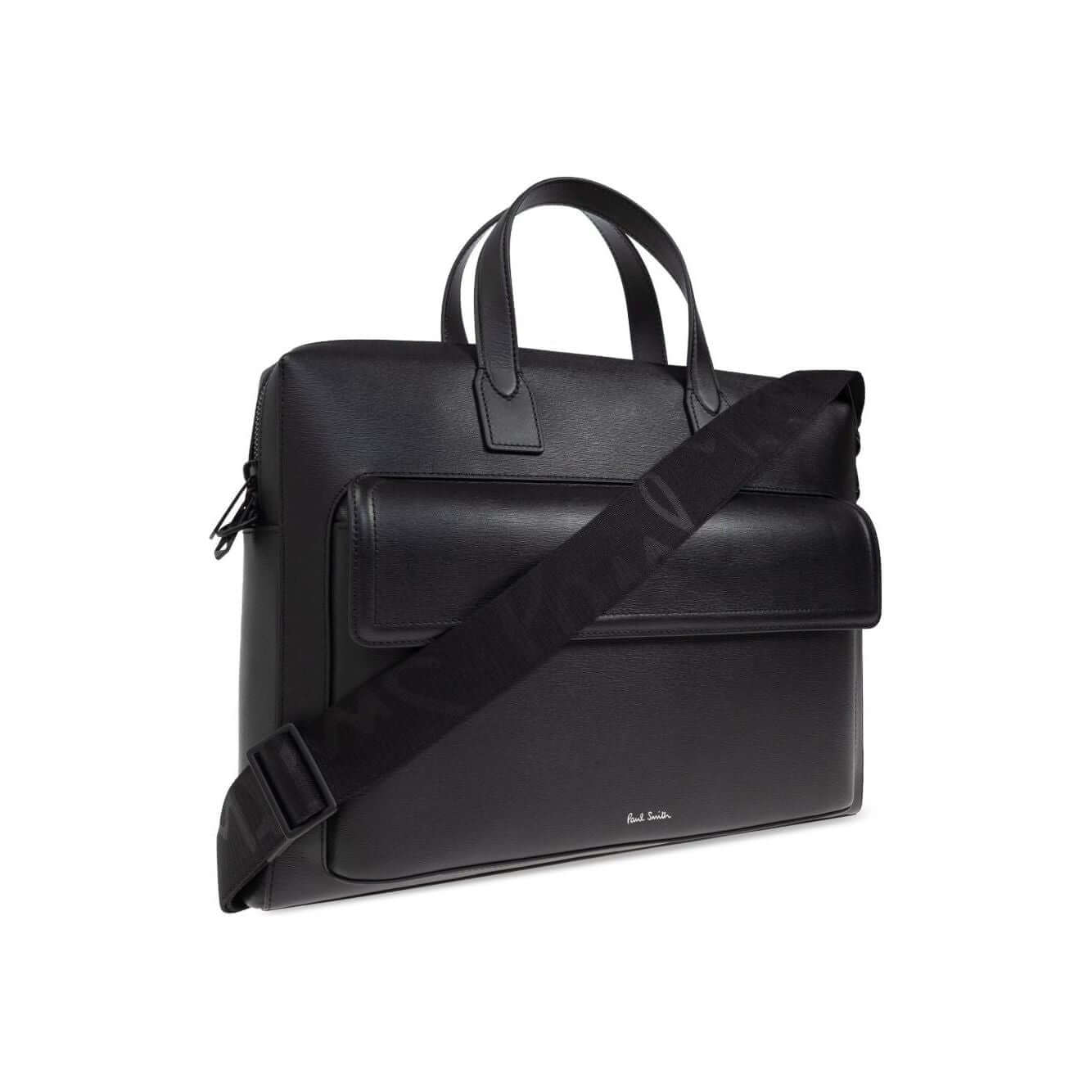 Front view with bag zipped and handles upright.