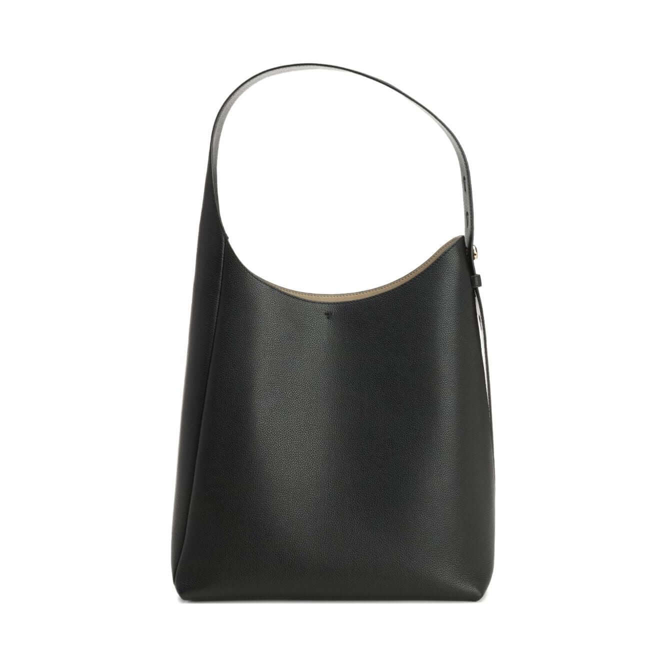 Front view with bag zipped and handles upright.
