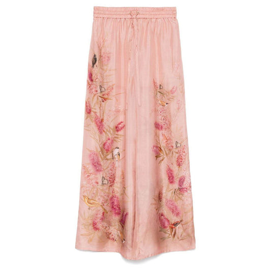 Zimmermann Trousers Pink 3254PSS255PNKBOTFLO-AI25