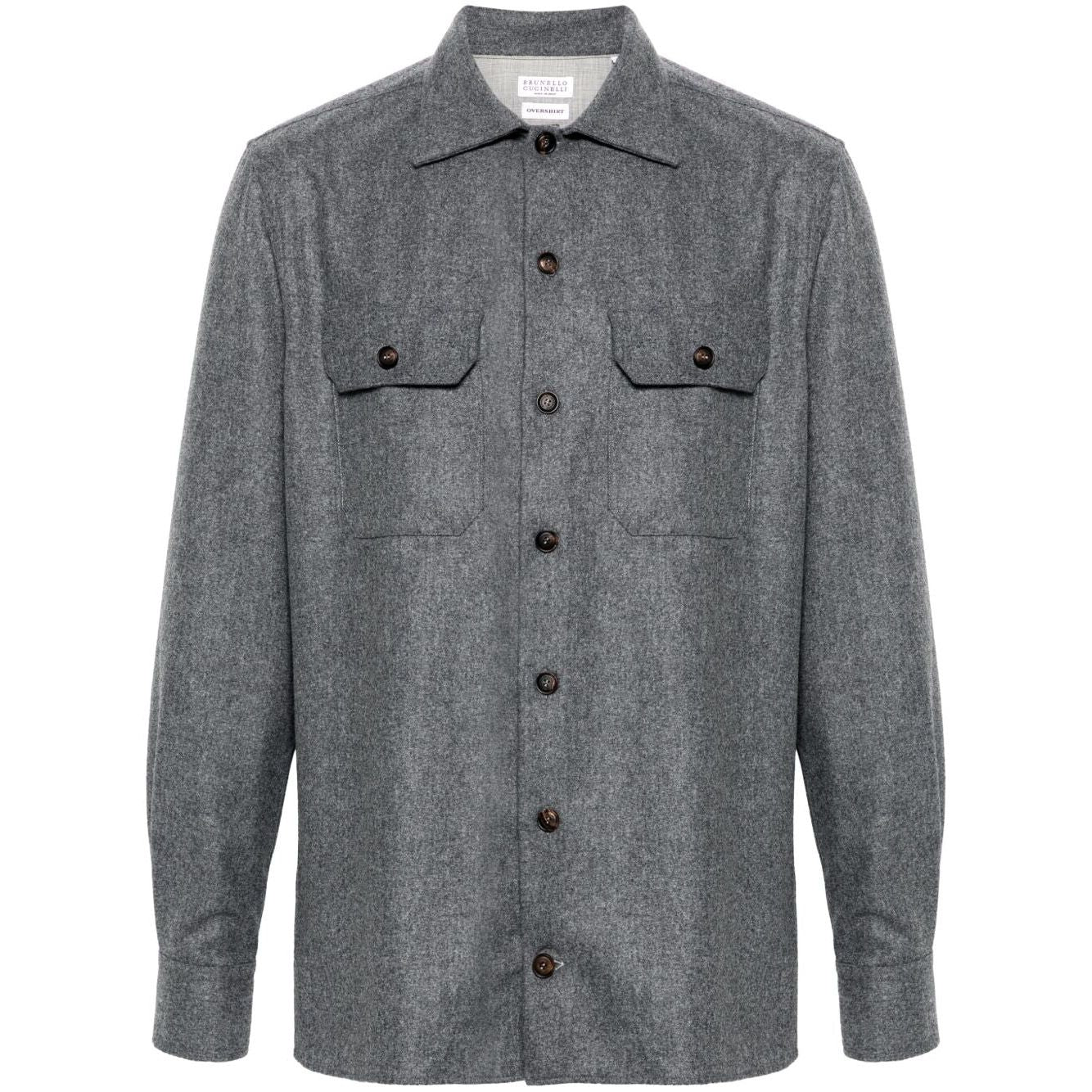 Brunello Cucinelli Shirts Grey M038P0720C003-AI25
