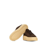 Hogan Pre Sneakers Hogan H-Stripes brown leather sneakers with lace-up fastening and round toe.