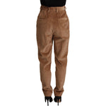 Dolce & Gabbana Brown Corduroy Cotton Trouser Tapered Pants