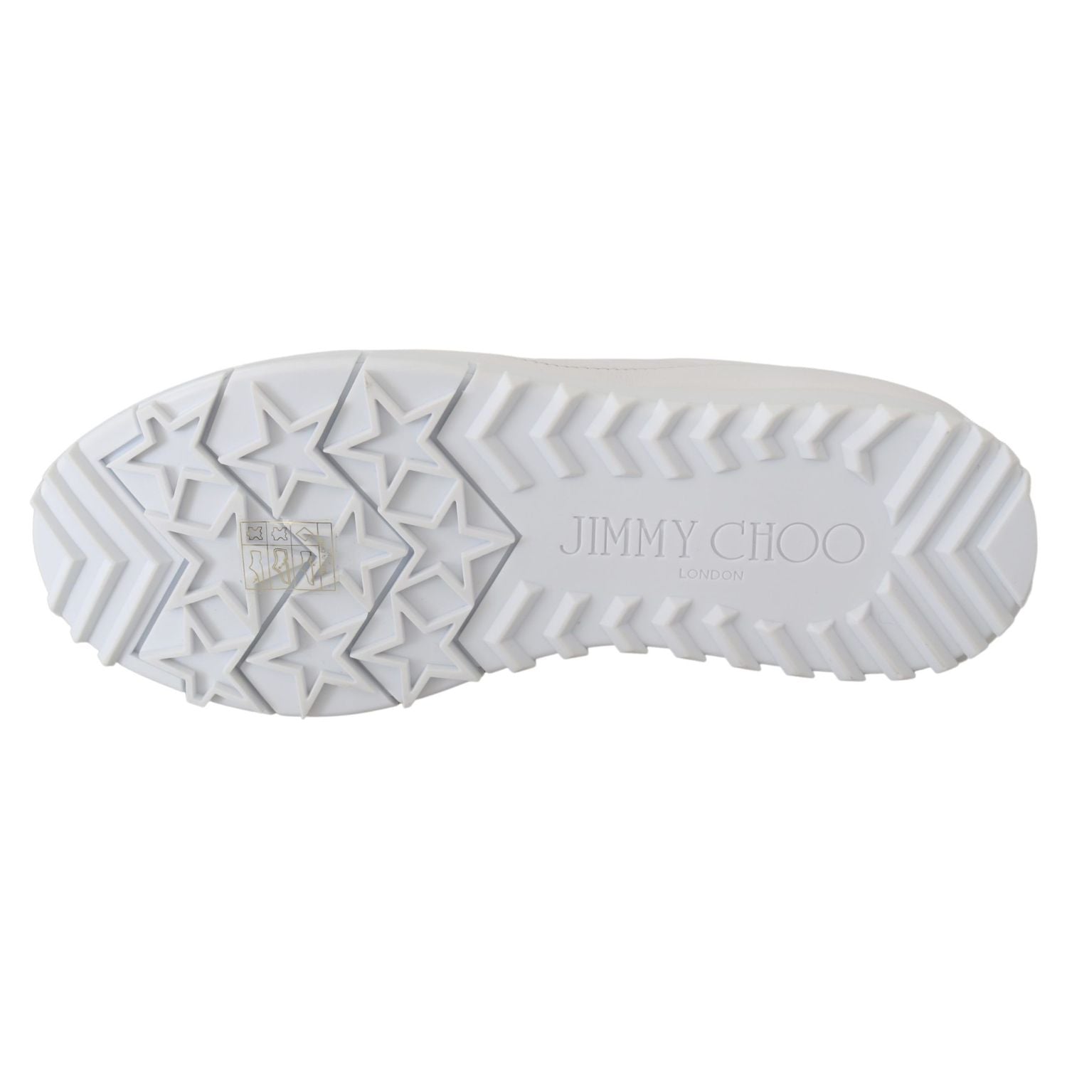 Jimmy Choo White Leather Monza Sneakers