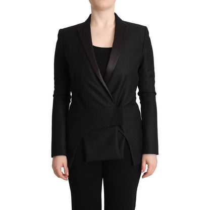 Costume National Black Long Sleeves Double Breasted Jacket