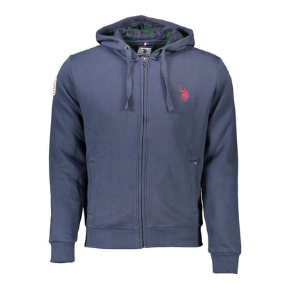 U.S. POLO ASSN. Blue Cotton Men Sweater