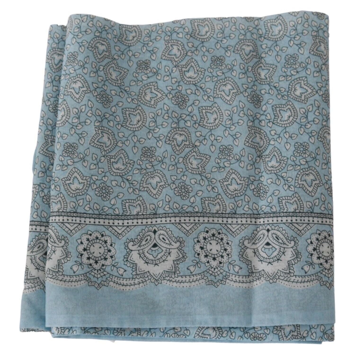 Ermanno Scervino Light Blue Bandana Wrap Shawl Foulard Scarf