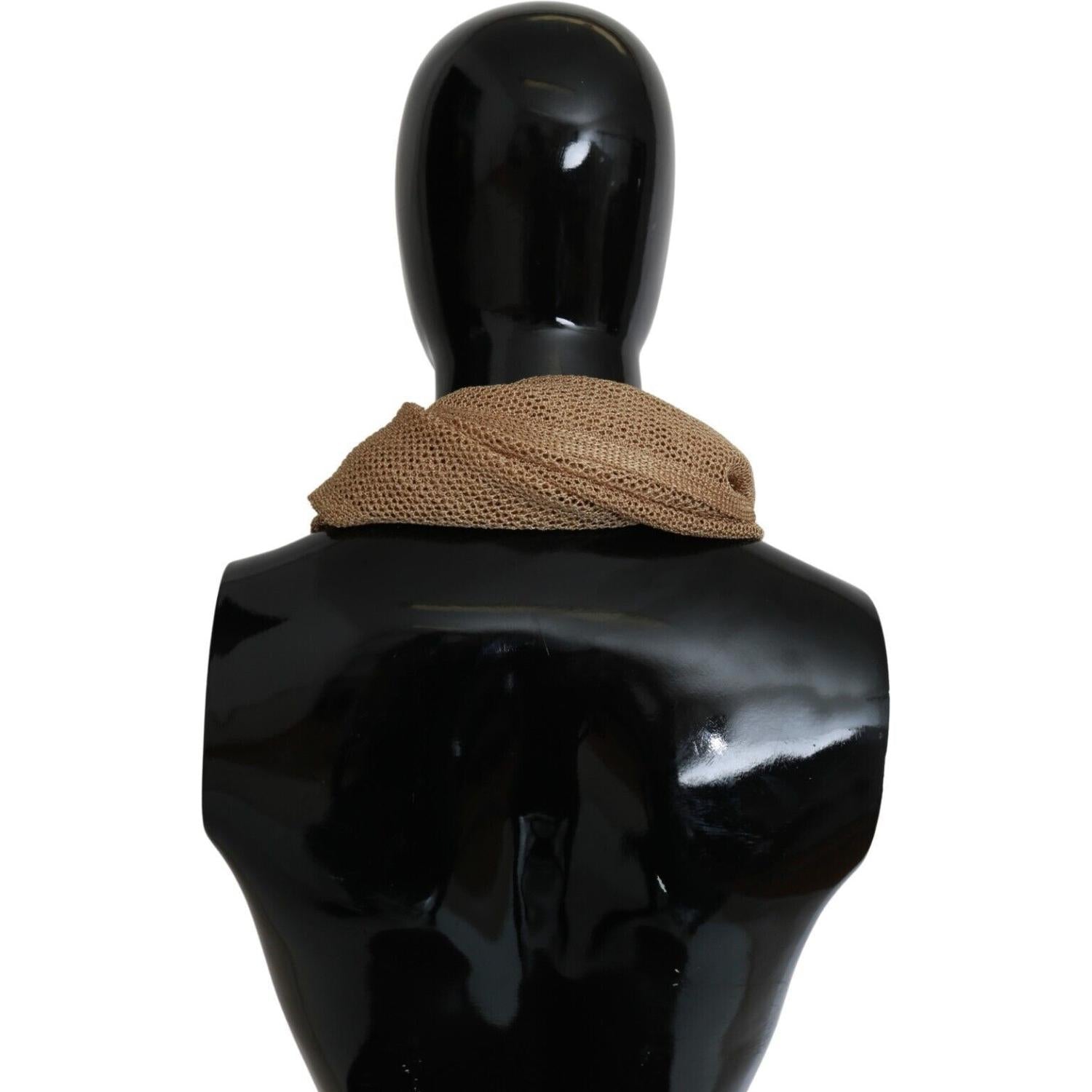 GF Ferre Brown Neck Wrap Winter Shawl Foulard Scarf