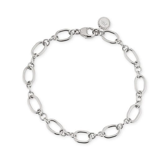 24KAE JEWELS JEWELRY Mod. 22426S - elegant link bracelet in silver tone