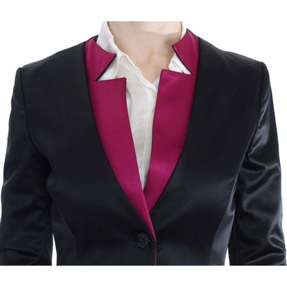 Exte Black Pink Stretch Blazer Jacket Blazer Jacket