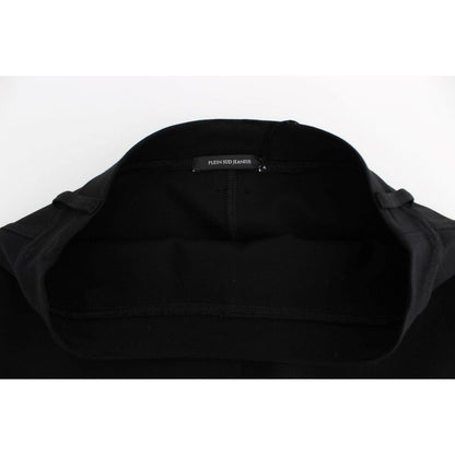 PLEIN SUD Black Straight Pencil Skirt