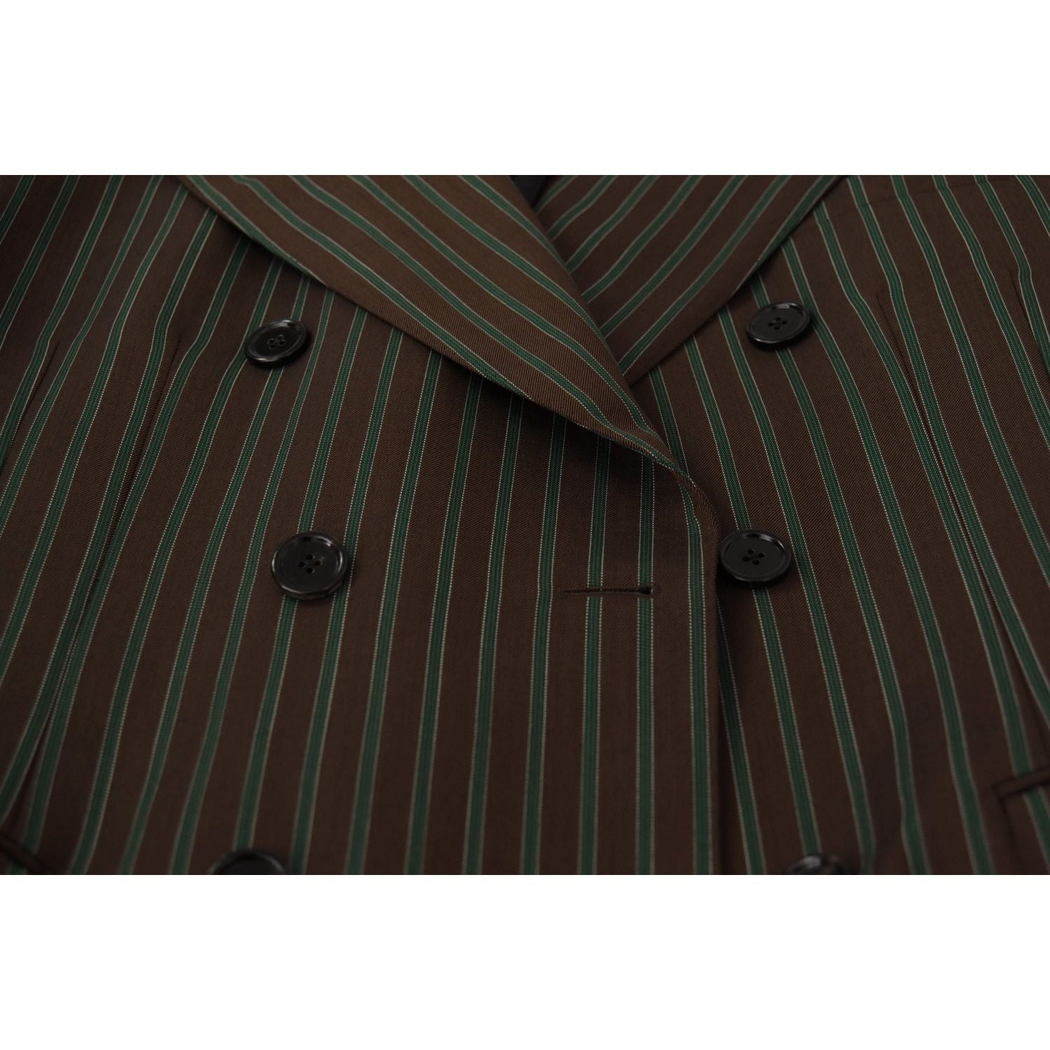 Dolce & Gabbana Multicolor Stripes Double Breasted Blazer