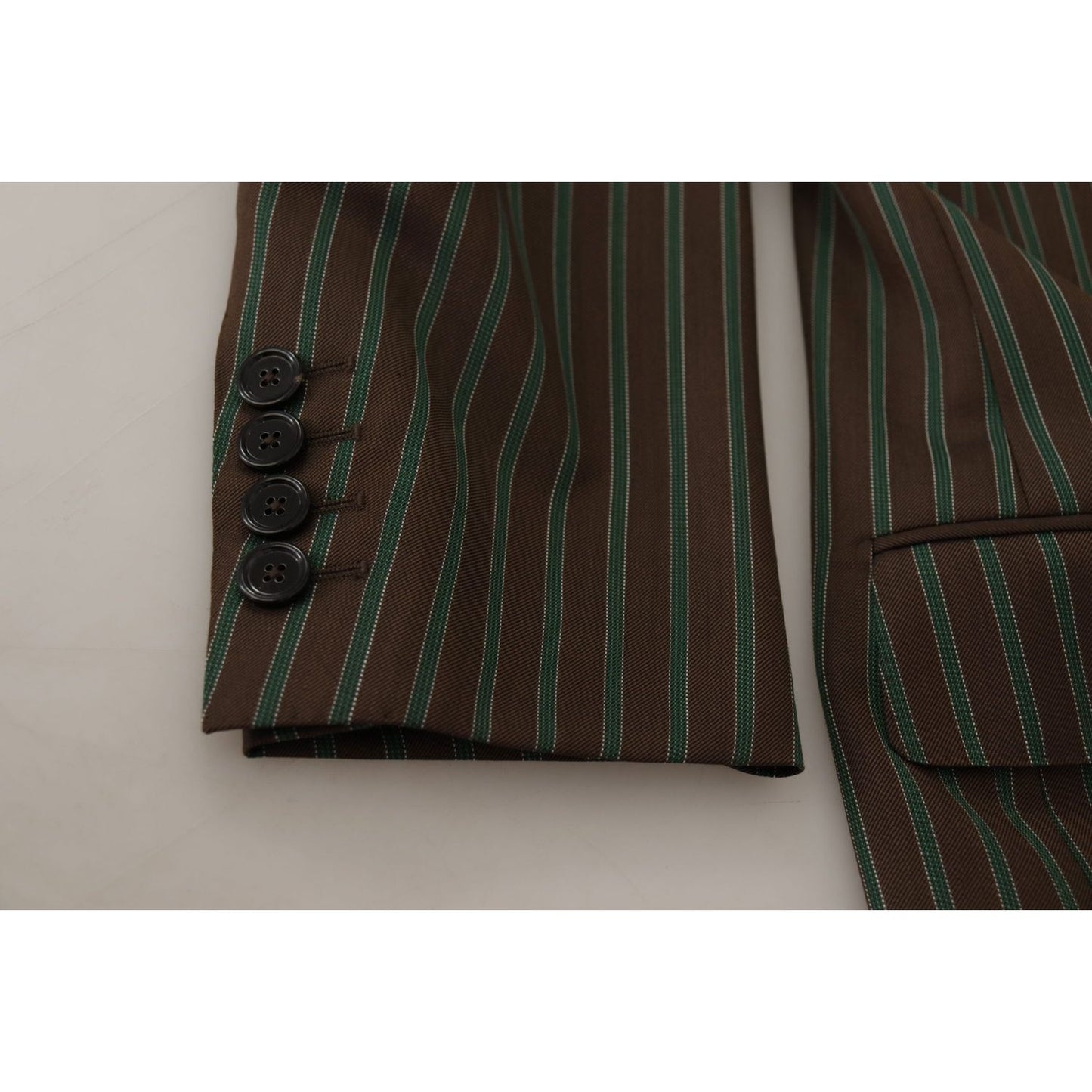 Dolce & Gabbana Multicolor Stripes Double Breasted Blazer