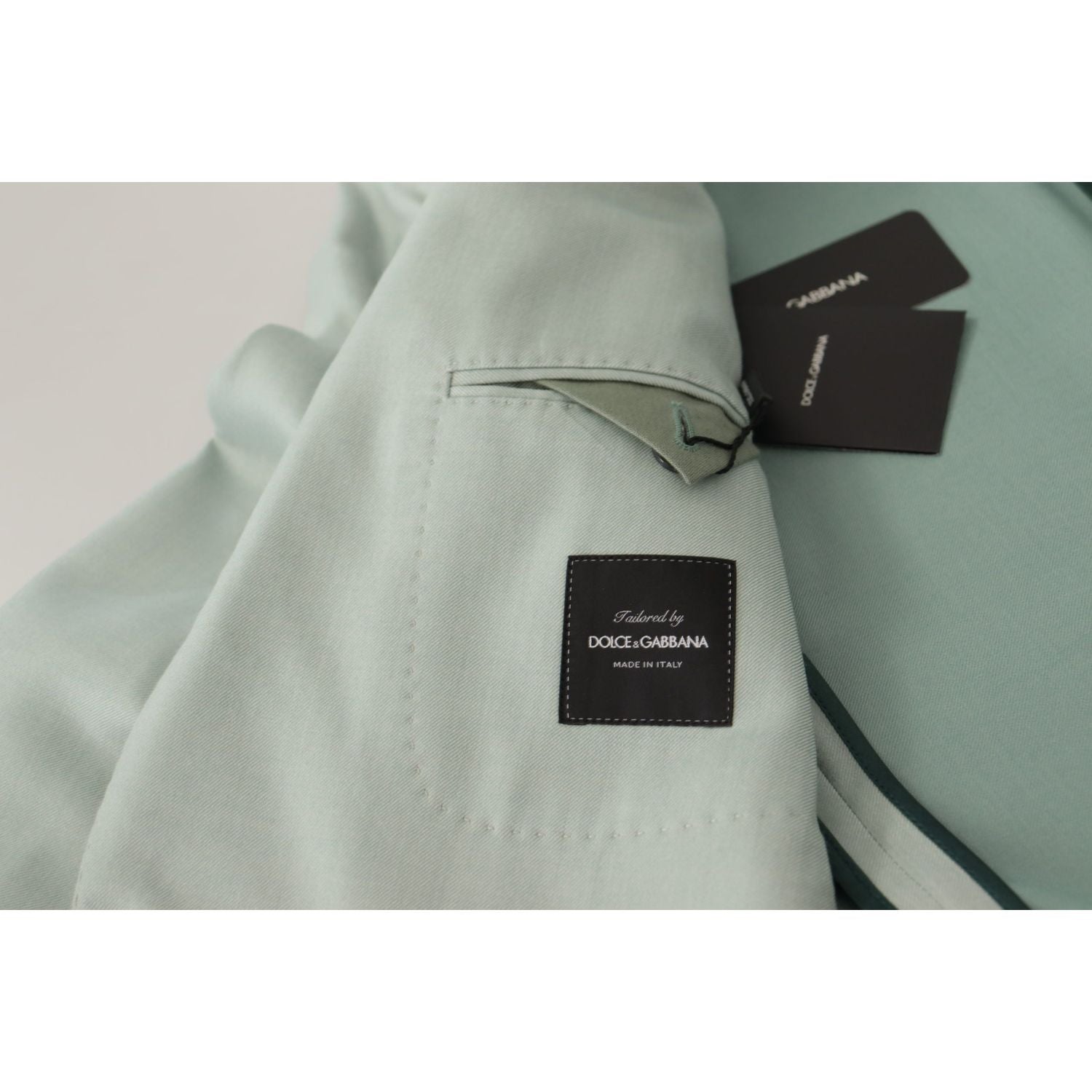Dolce & Gabbana Green Cashmere Jacket Blazer Jacket