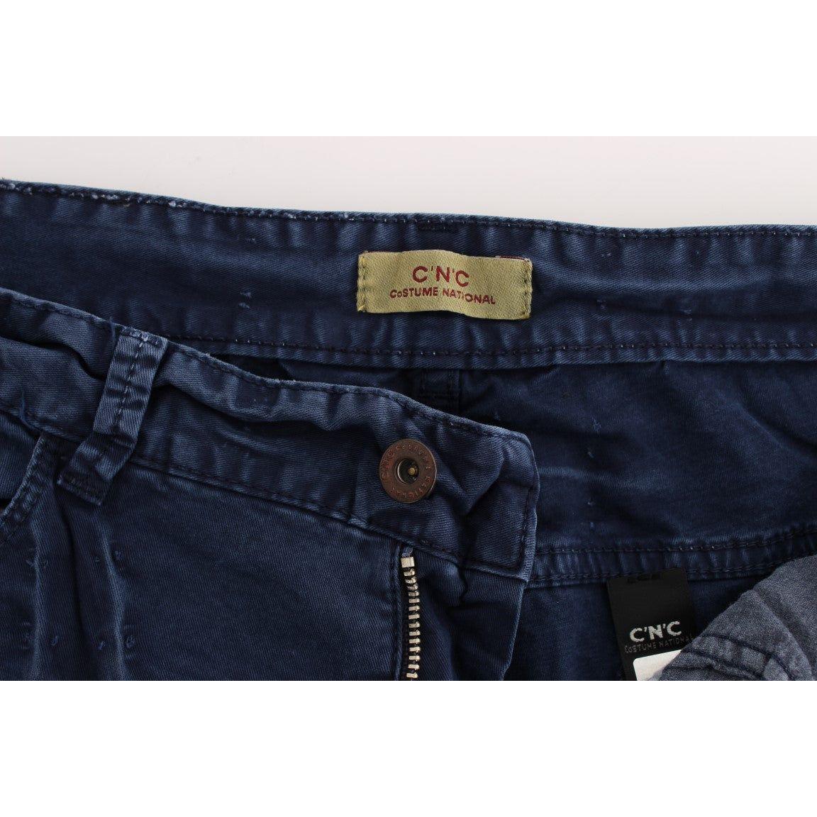 Costume National Blue Cotton Blend Denim Jeans