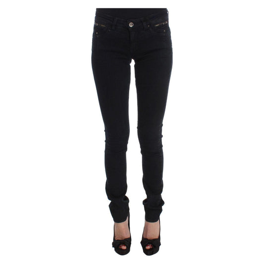 Costume National Black Cotton Slim Fit Denim Jeans Jeans & Pants