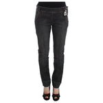Ermanno Scervino Gray Cotton Slim Fit Denim Jeans SIG30281-1