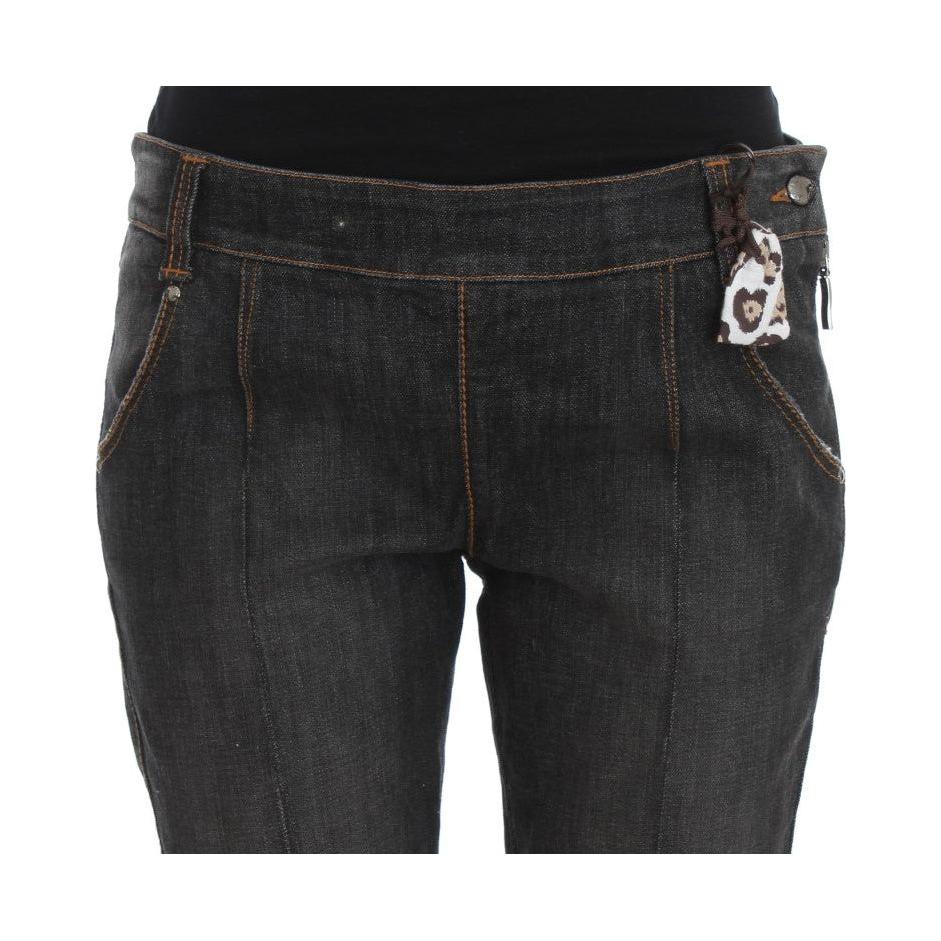 Ermanno Scervino Gray Cotton Slim Fit Denim Jeans SIG30281-1