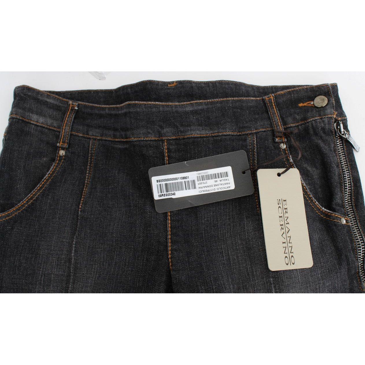 Ermanno Scervino Gray Cotton Slim Fit Denim Jeans SIG30281-1