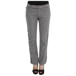 Ermanno Scervino Gray Cotton Straight Fit Casual Pants SIG30297-4