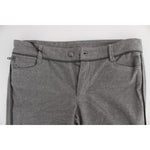 Ermanno Scervino Gray Cotton Straight Fit Casual Pants SIG30297-4