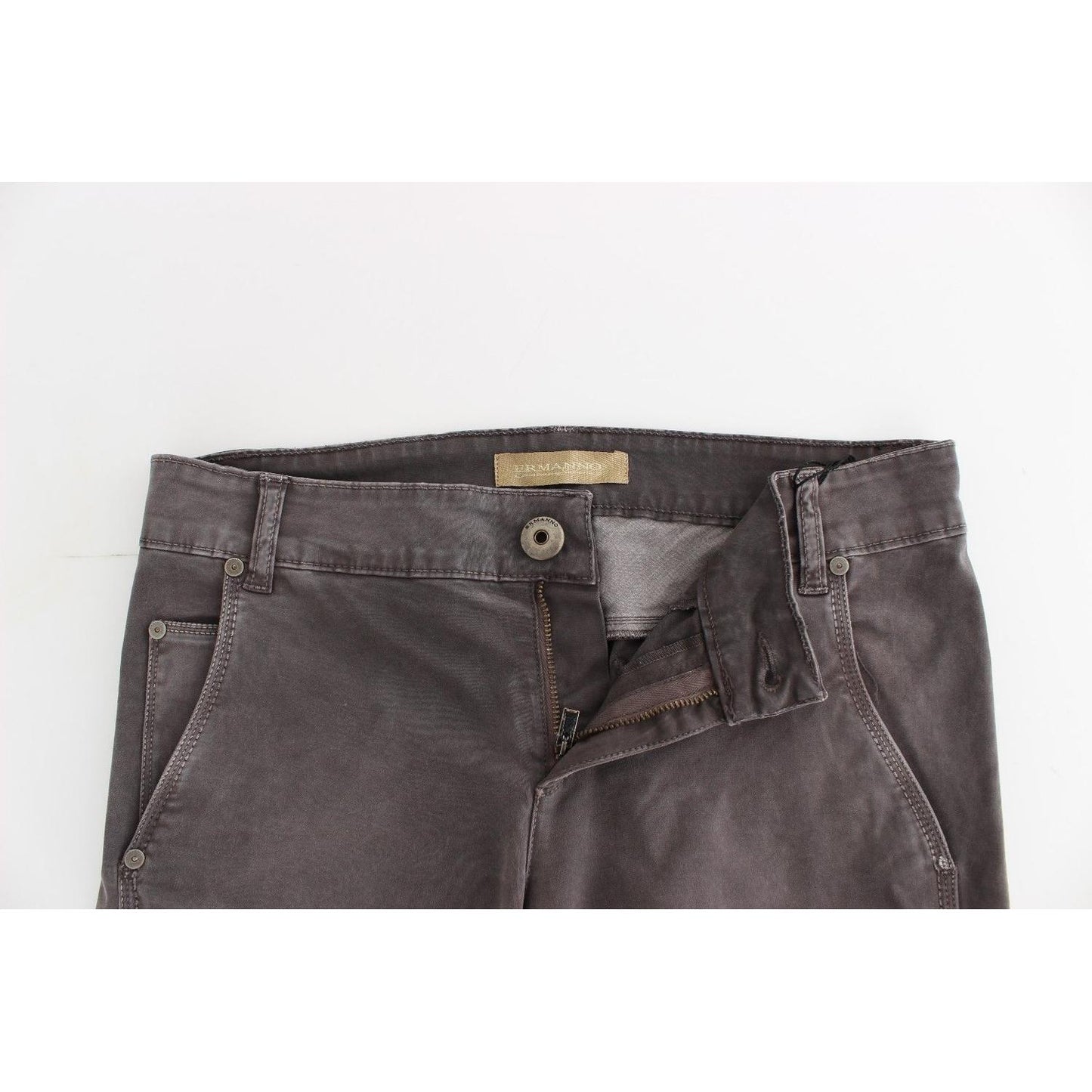 Ermanno Scervino Gray Slim Jeans Denim Pants Skinny Leg Stretch SIG12460-1