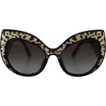 Dolce & Gabbana Butterfly Polarized Sequin Sunglasses Dolce & Gabbana Dark Slate Gray