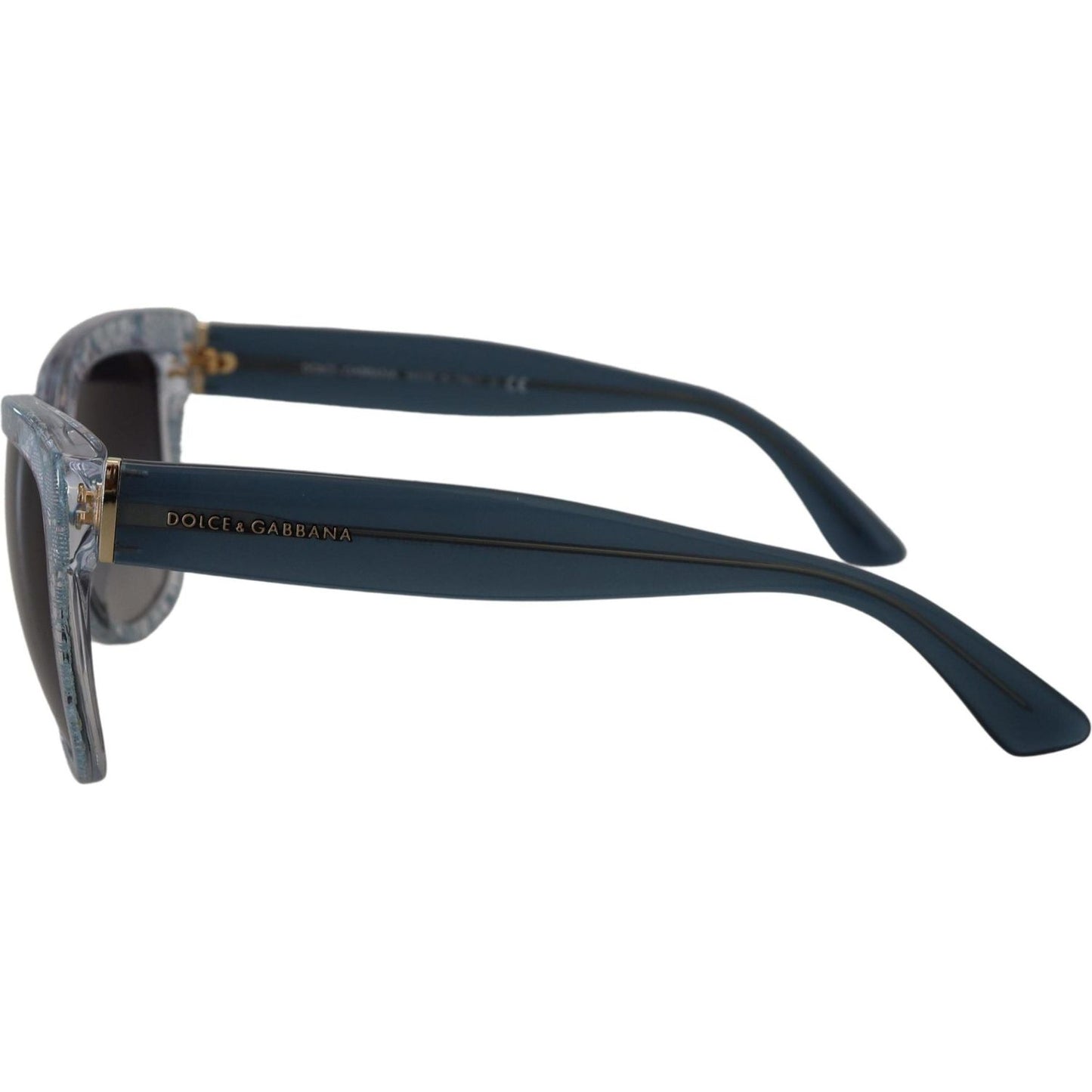 Dolce & Gabbana Blue Lace Acetate Rectangle Shades DG4226 Sunglasses