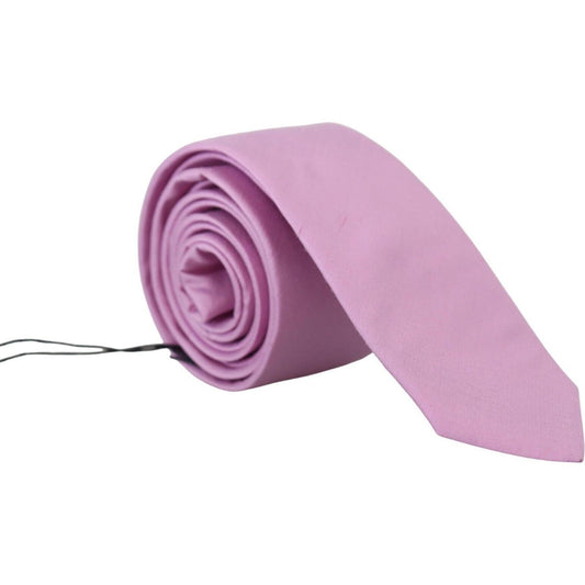 Daniele Alessandrini Pink Classic Men Necktie Accessory Silk Tie KRA3233