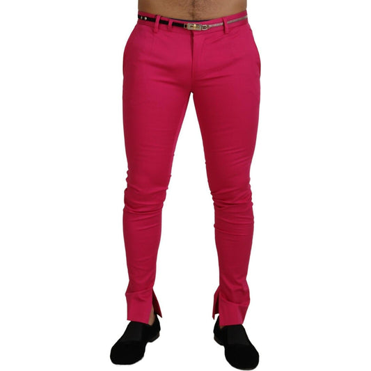 Dolce & Gabbana Pink Zipper Buckle Waist Trousers Pants PAN74387 - 48