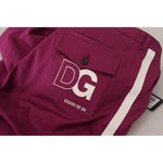 Dolce & Gabbana Magenta Cotton DG Logo Pocket Trouser Pants PAN74385 - 60