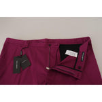 Dolce & Gabbana Magenta Cotton DG Logo Pocket Trouser Pants PAN74385 - 60