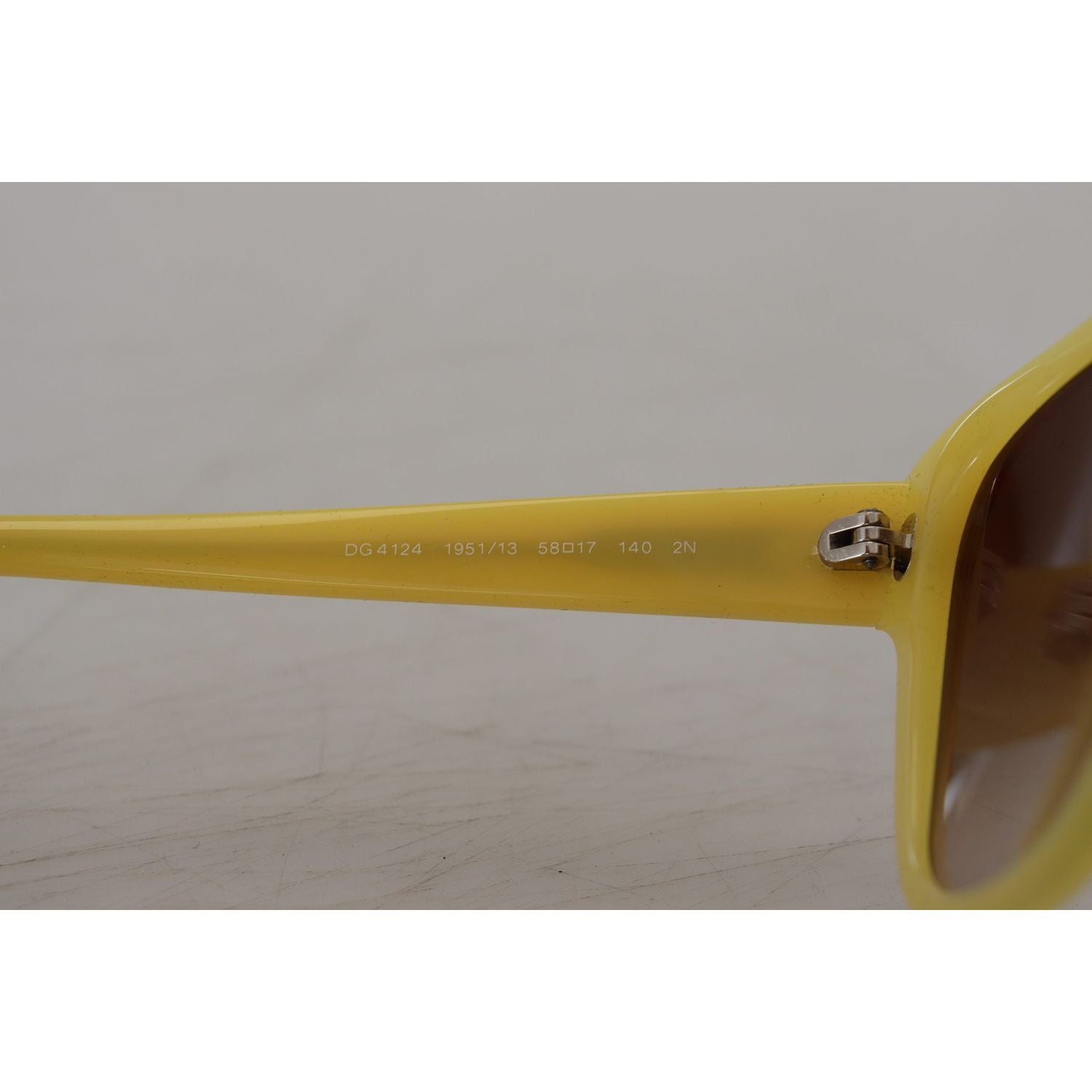 Dolce & Gabbana Yellow Acetate Frame Stars Embellishment DG4124 Sunglasses