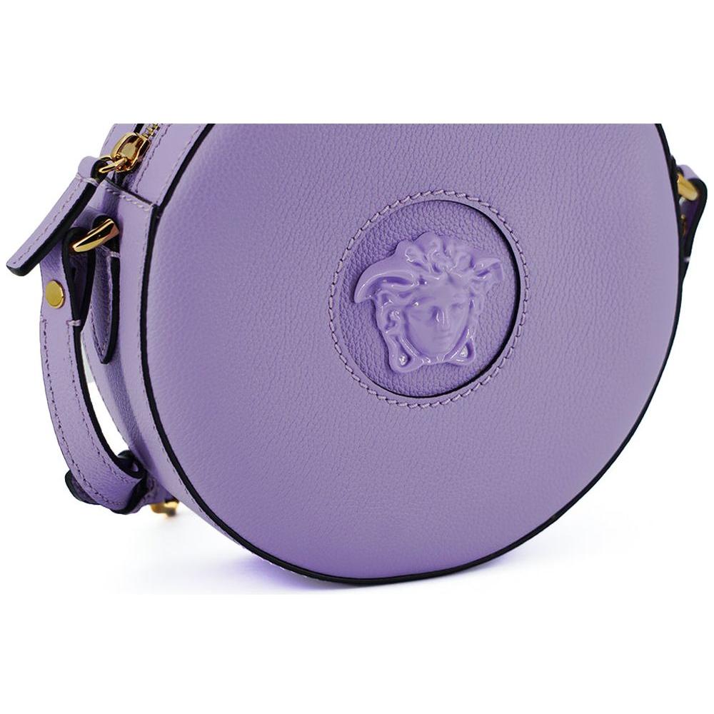 Versace Elegant Purple Round Shoulder Bag